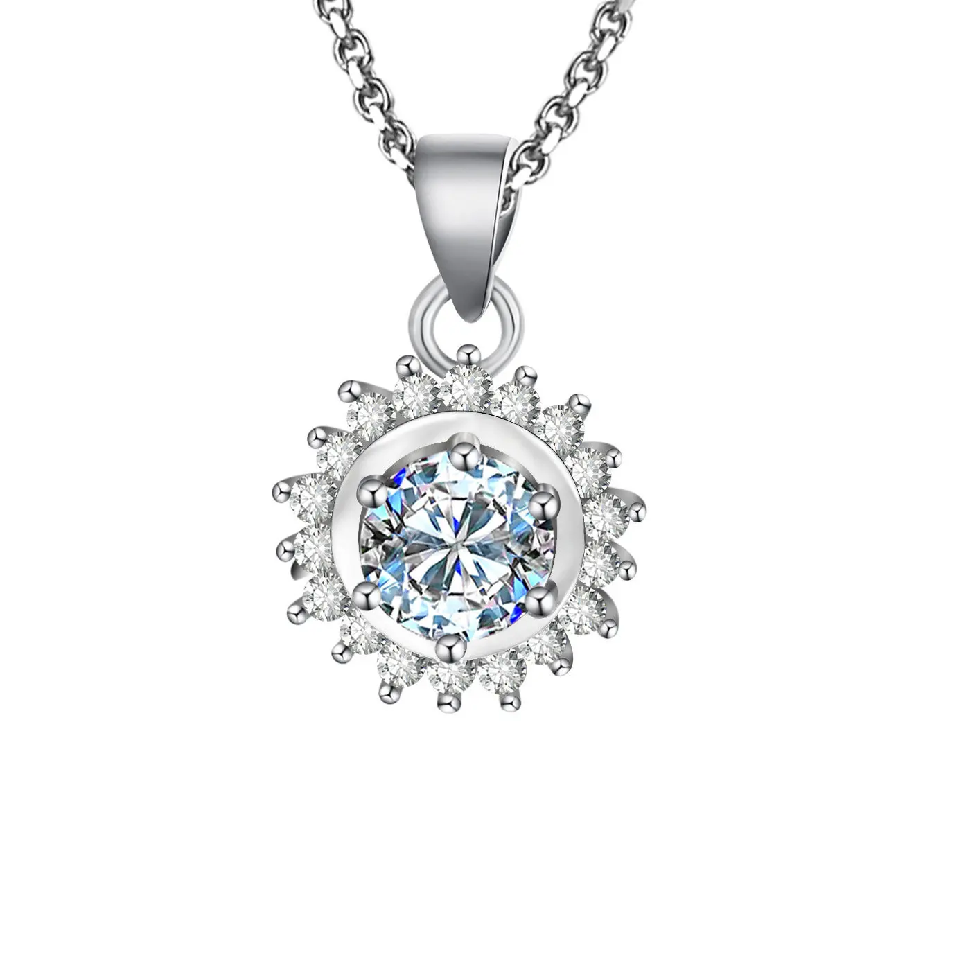 

Sunflower Daisy Pendant Necklaces Korea Sun Flower Daisy Charm Sliver Necklace for Women Gifts for Friend birthday jewelry gift