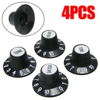 4pcs guitar accessories 2 tone 2 volume control knobs top hat bell for gibson for les paul 6mm diameter guitar