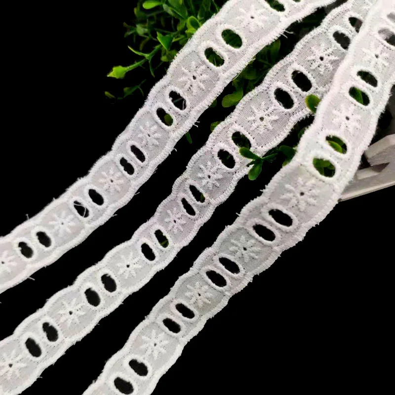 2 см вырезанная Цветочная вышитая хлопковая кружевная отделка сделай сам Одежда