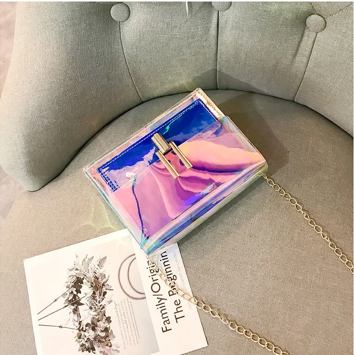 Женская сумка мессенджер через плечо из искусственной кожи пластиковая