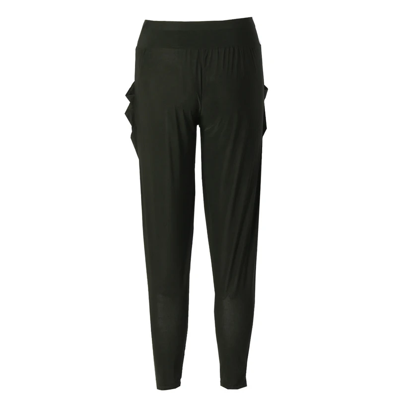 Горячая Распродажа женские штаны свободные брюки с высокой талией модные