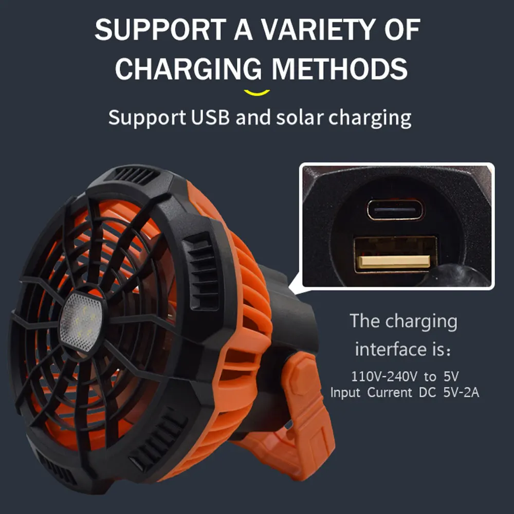 

3 Levels Infrared Remote Control Camping LED Outdoor Lighting Folding Camp Tent Lamp USB Rechargeable Lantern Fan Lamp