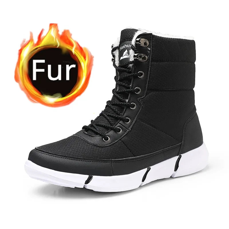 2019 г. зимние ботинки мужская обувь с мехом плюш теплые для мужчин