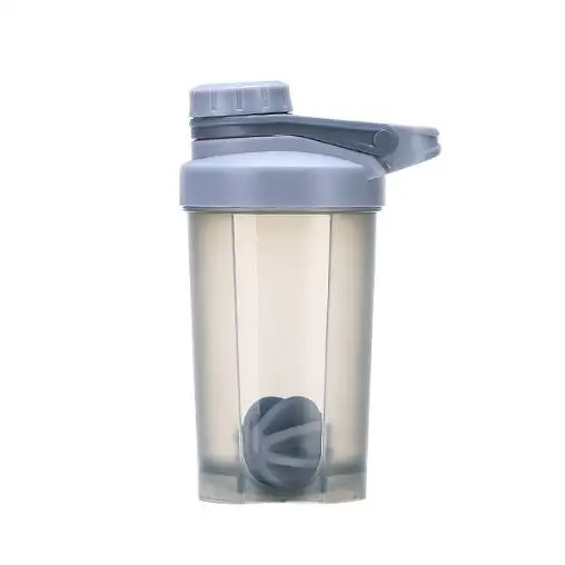 500ml Gray 500 ml/700 ml протеин порошок шейкер бутылка герметичная с ручкой тренажерный зал Фитнес Прочный Спортивный Бутылки для воды посуда для напитков - Цвет: 500ml Gray
