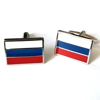 wholesale fashion russia flag cufflinks cuff links