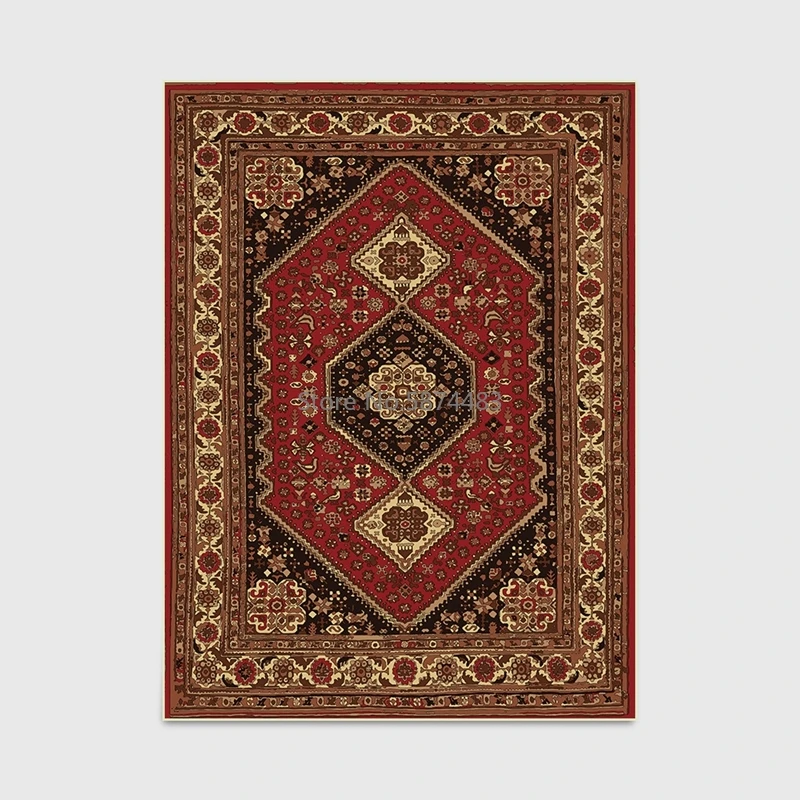 High Quality Large Area Rugs Persian Style National Printed Carpets For Living Room Bedroom Anti-Slip Floor Mat Kitchen Tapete | Дом и сад