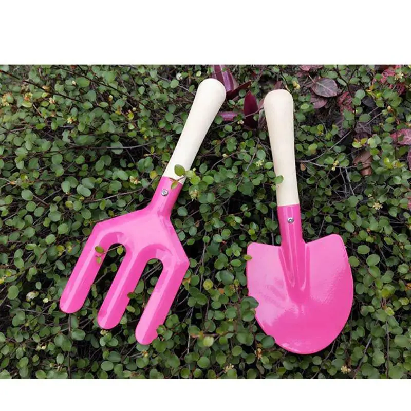 4 шт. садовый инструмент мультяшный цветочный горшок для полива с деревянной