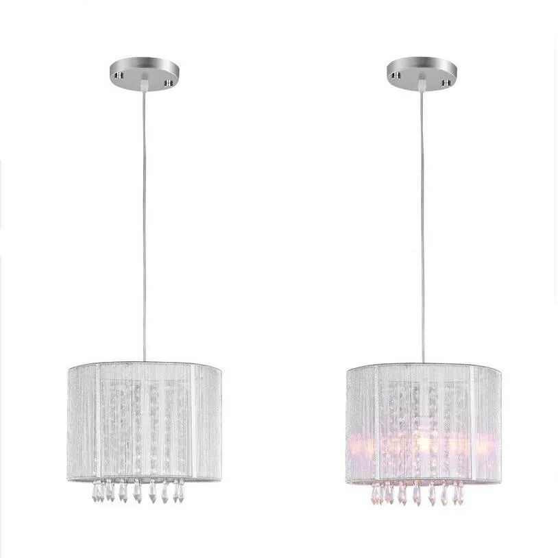 

Modern Black Silver Brushed chandelier led lamps LED Crystal Chandeliers living room lamps led lustre lighting pendant