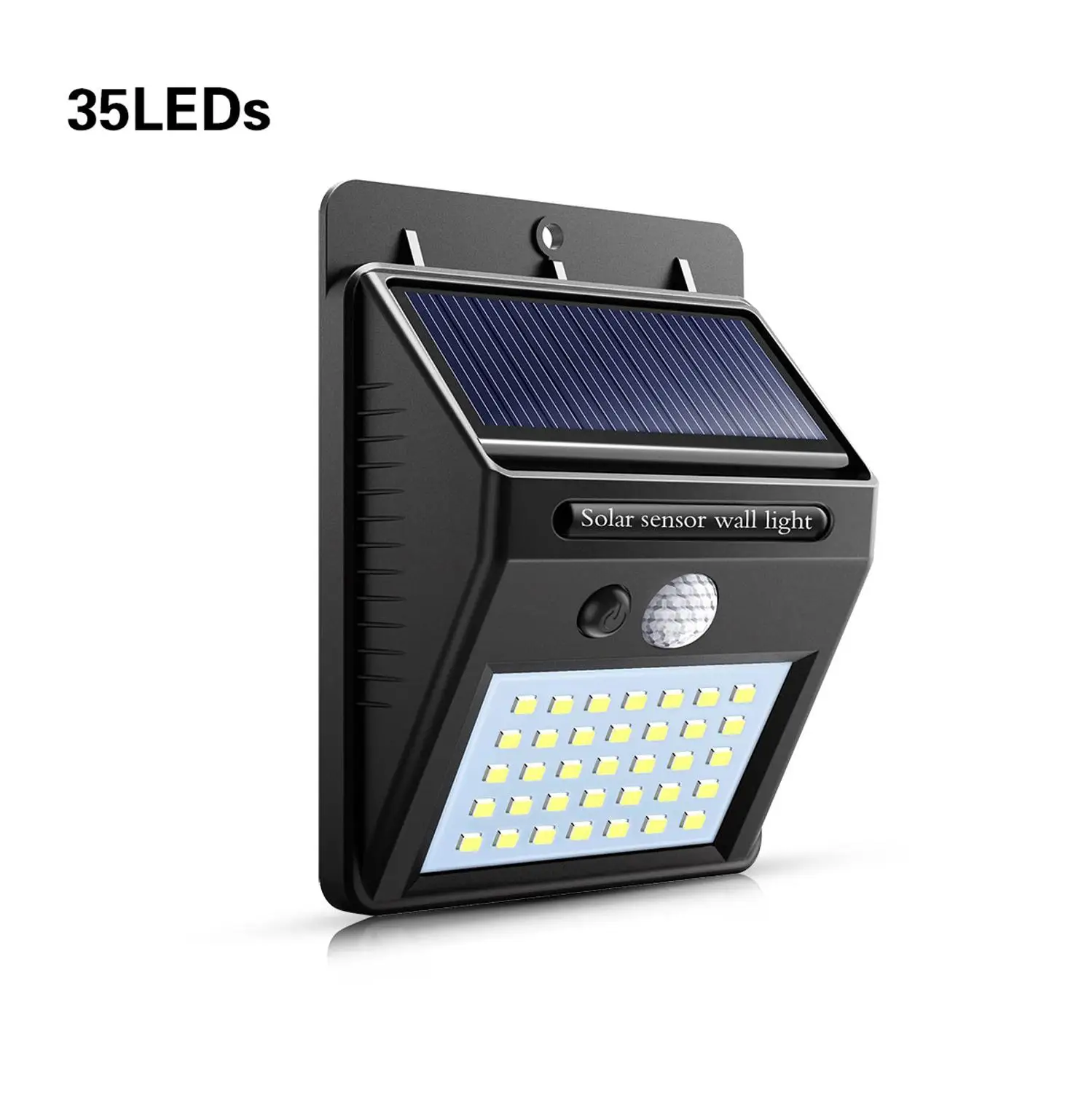 35LEDS Уличный светодиодный настенный светильник на солнечной батарее, освещение крыльца, ночной датчик, датчик движения PIR, Солнечная лампа, дорожка, забор, сад, авто, вкл - Испускаемый цвет: 35LEDS
