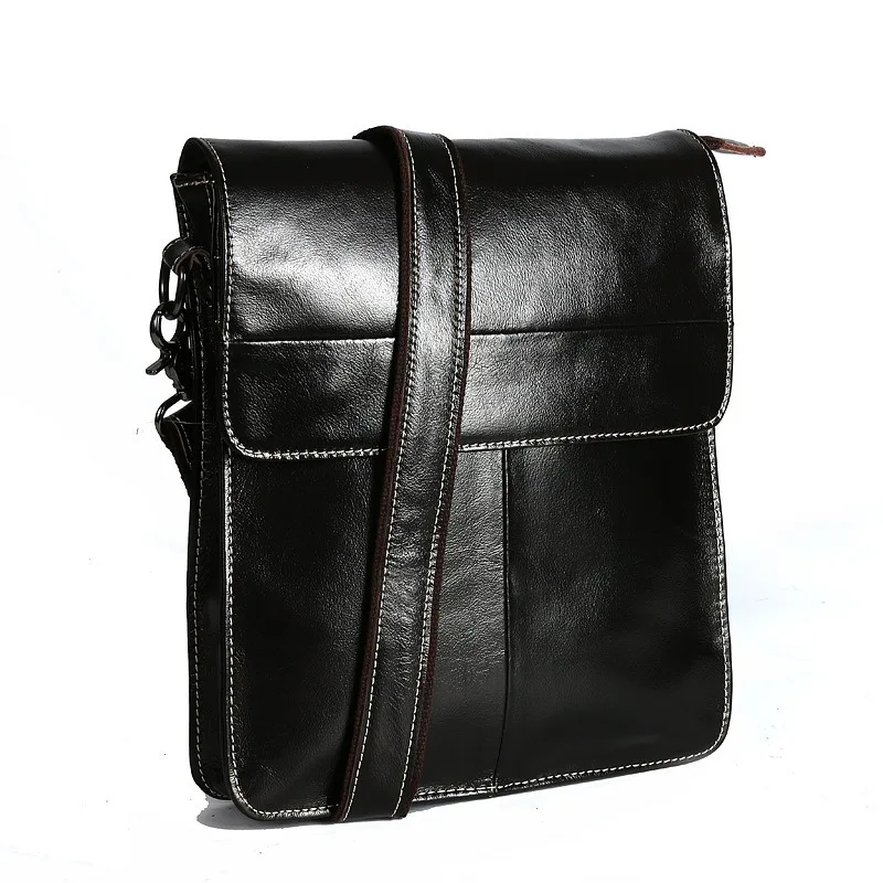 Men'S Shoulder Bag Casual Leather Business Vintage Fashion Top Crossbody Vertical Bags |