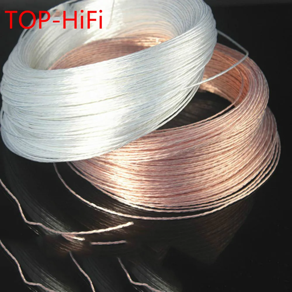 TOP-HiFi 7N OCC OCS 1,5 мм аудио наушники провод, сигнальная линия, кабель Spaeker внутренний кабель 10 м