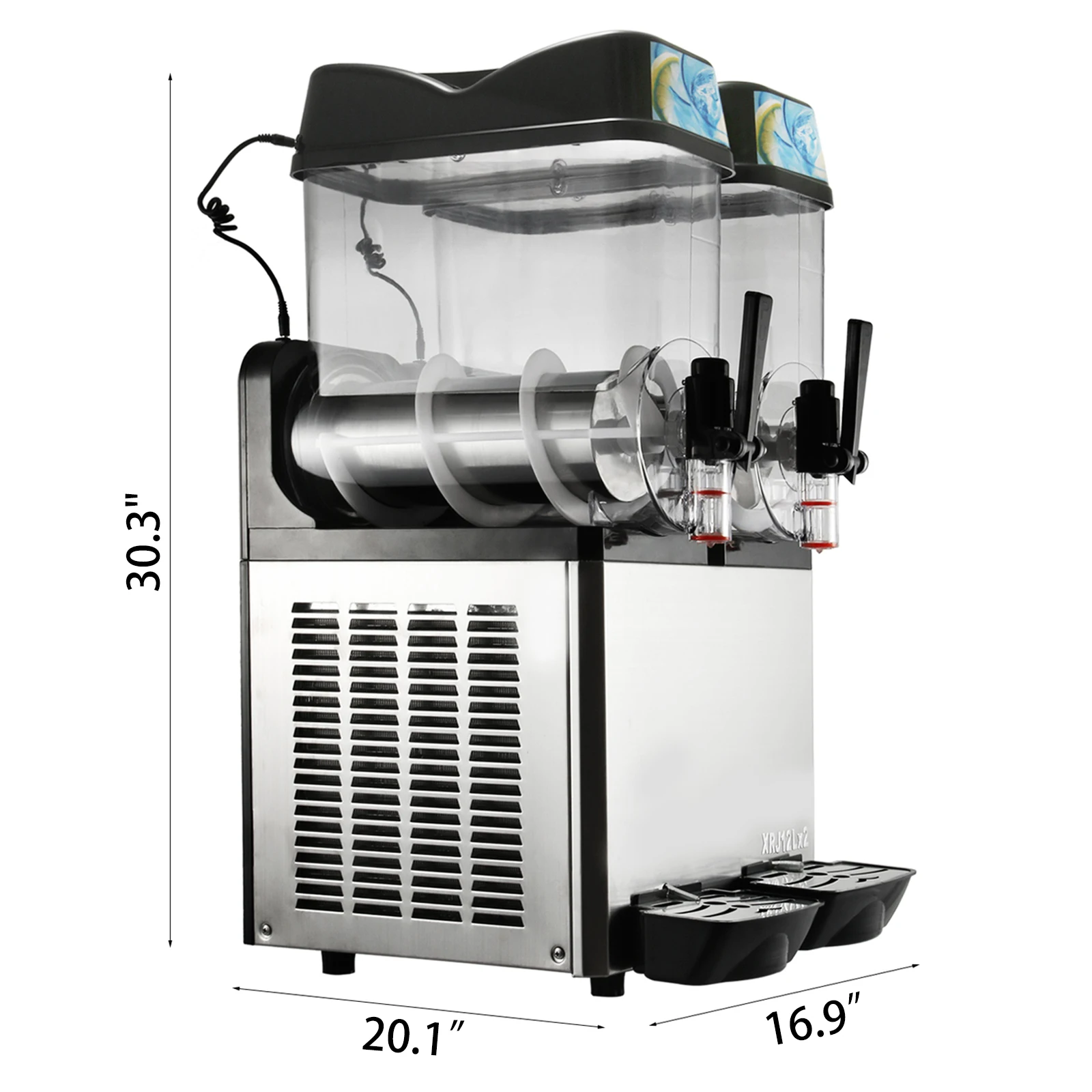 VEVOR 2x12L Slushy машина для приготовления смузи из Замороженных Напитков двойной бак
