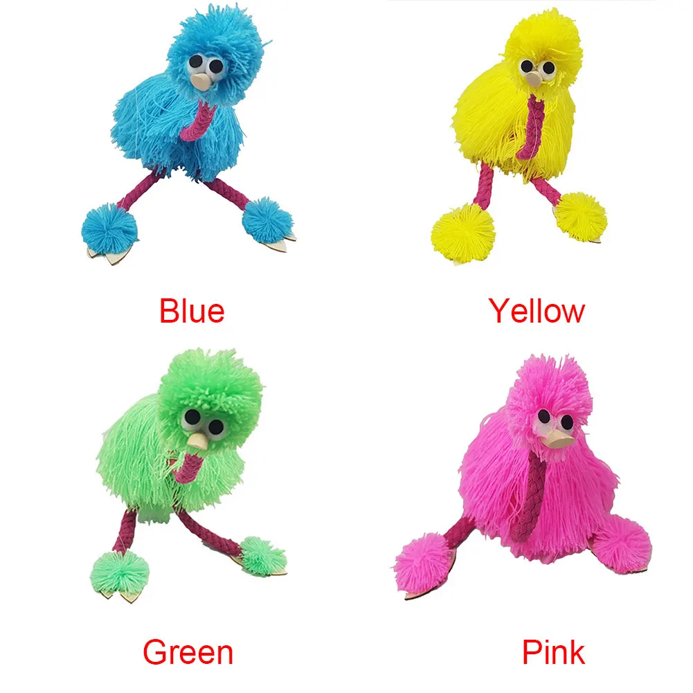 2 шт Кукла деревянная кукла ручной работы традиционная форма страуса веревка