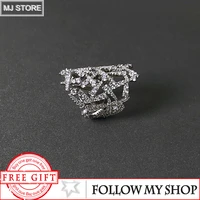 may the new s925 sterling silver ring festival mesh charm fashion luxury brand monaco jewelry for women girl party gift