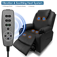 soft leather leisure sofa bed vibration massage chair ergonomic power lift recliner chairs home salon relax hospital therapy