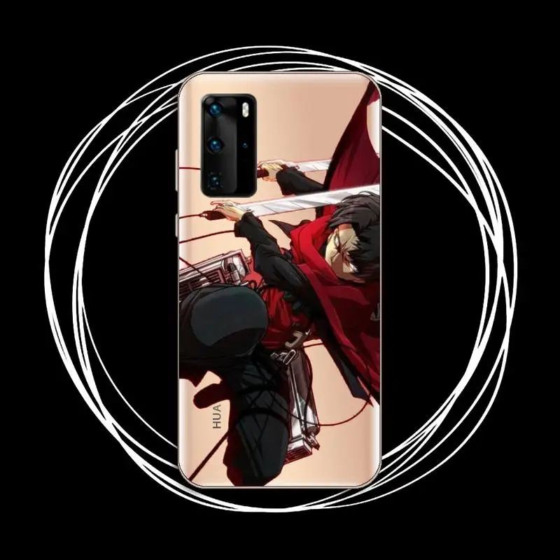 

Attack on Titan hot anime Phone Case Transparent for Huawei P20 P30 P40 honor 8 10i P smart 2019 Samsung A71 A21S S10 20 plus