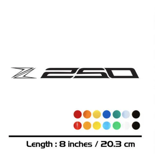 

2 X New Sales motorcycle bike Fuel tank Wheels Fairing notebook Luggage helmet MOTO Sticker decals For KAWASAKI Z250