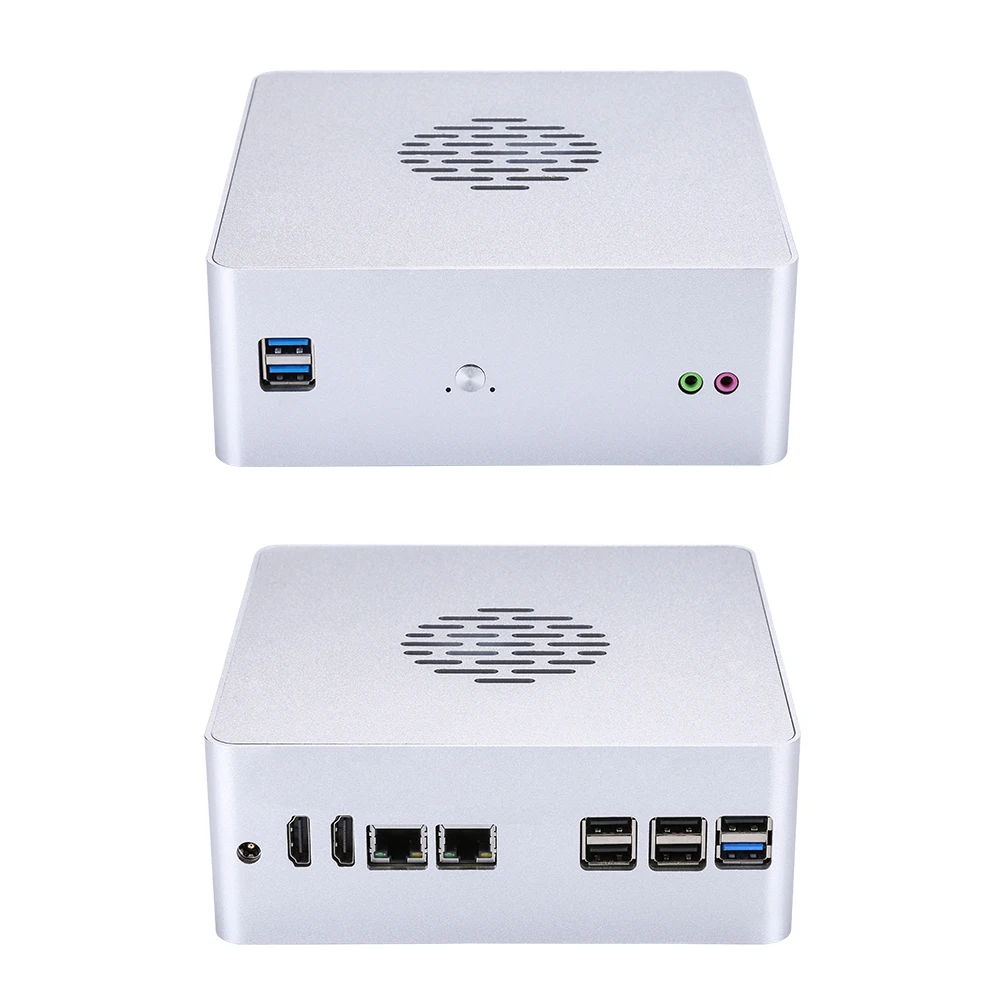 Qotom 2 гигабитный ethernet lan Мини ПК Core i3 i5 AES-NI маршрутизатор opnsense Sophos Vyos