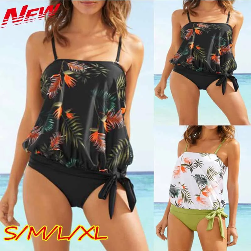 

Летний свежий свободный кружевной купальник на бретельках с бантом, женский топ-труба, бикини из двух частей в стиле Ins