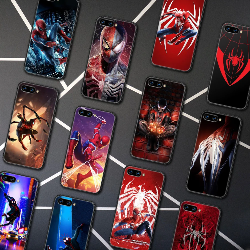 

Super Hero Spiders Man Phone Case Cover Hull For HUAWEI Honor 6A 7A 8 8A 8S 8x 9 9x 9A 9C 10 10i 20 Lite Pro black Cell Tpu