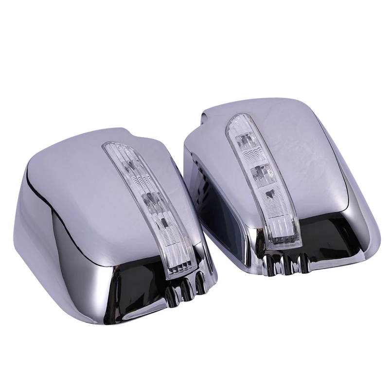 Автомобильные дверные зеркальные чехлы со светодиодами для Mitsubishi Triton L200 2005 2014
