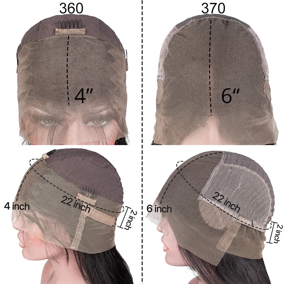 Парики из натуральных волос на 360 градусов волнистые для черных женщин|Парик