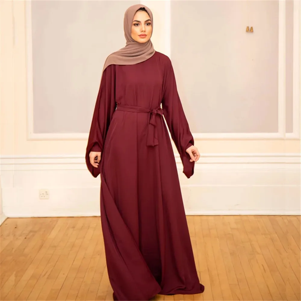 

Middle Eastern Turkish solid size robe dress LR363 muslim dress women clothes for muslim women abaya dubai
