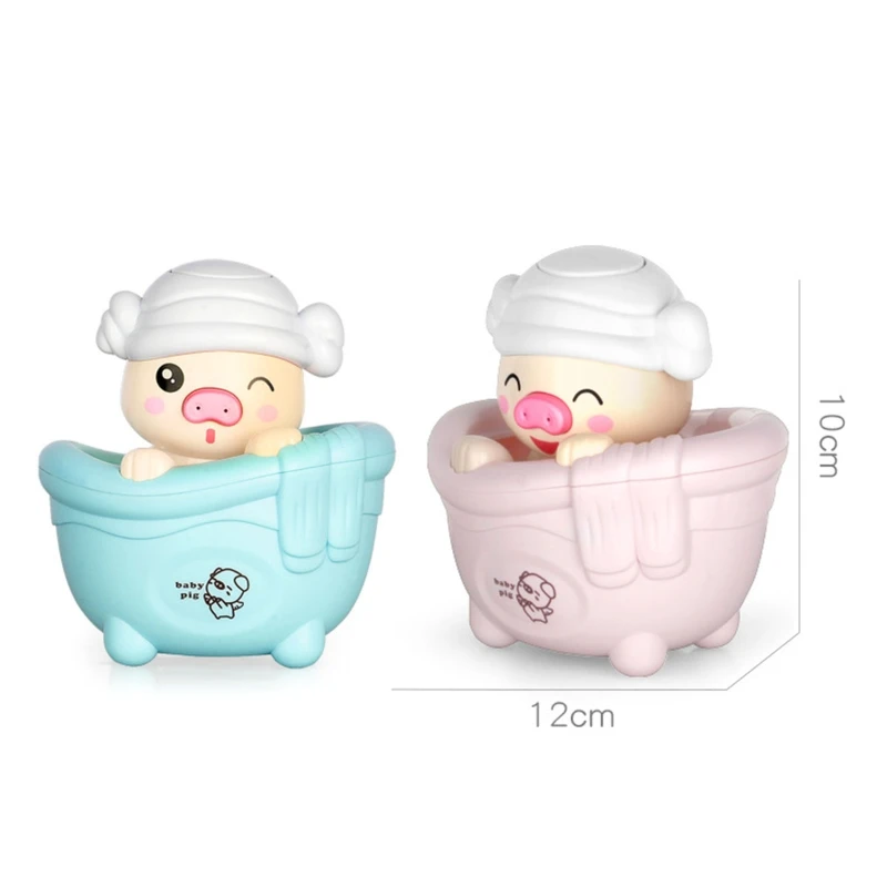 

Bathing Pig Bath Toys Baby Toddler Bathing Time Play Water Toy Kids Boys Girls Gift WXTD