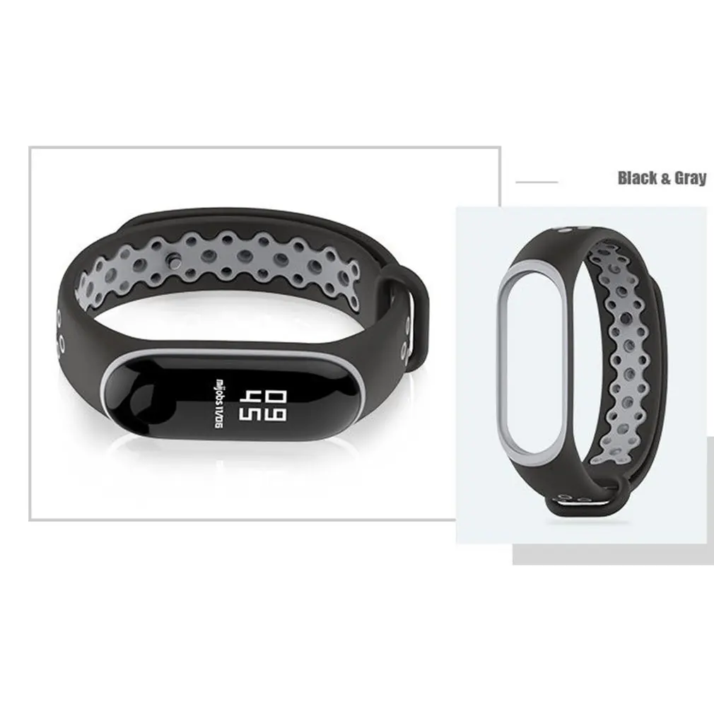 Для Xiaomi Mi Band 3/4 сменный силиконовый спортивный браслет для женщин и мужчин умные