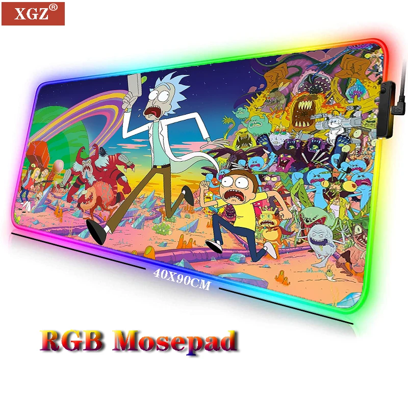 

XGZ RGB Large Gaming Mouse Pad Kehe Moni Non-slip and Waterproof Extension Lock Computer Desk LED Notbook for CSGO Dota 2 LOL