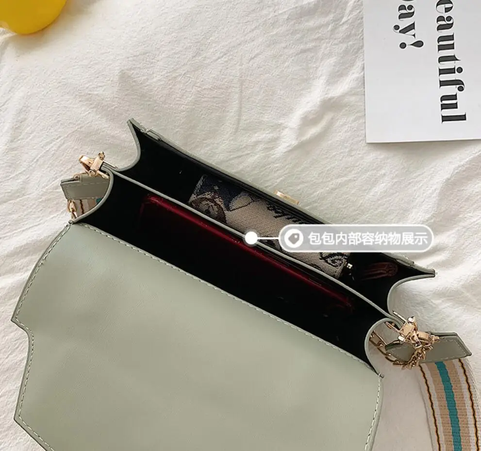 

Contrast Color Leather Crossbody Bags For Women 2021 Travel Handbag Fashion Simple Shoulder Messenger Bag Ladies Cross Body Bag