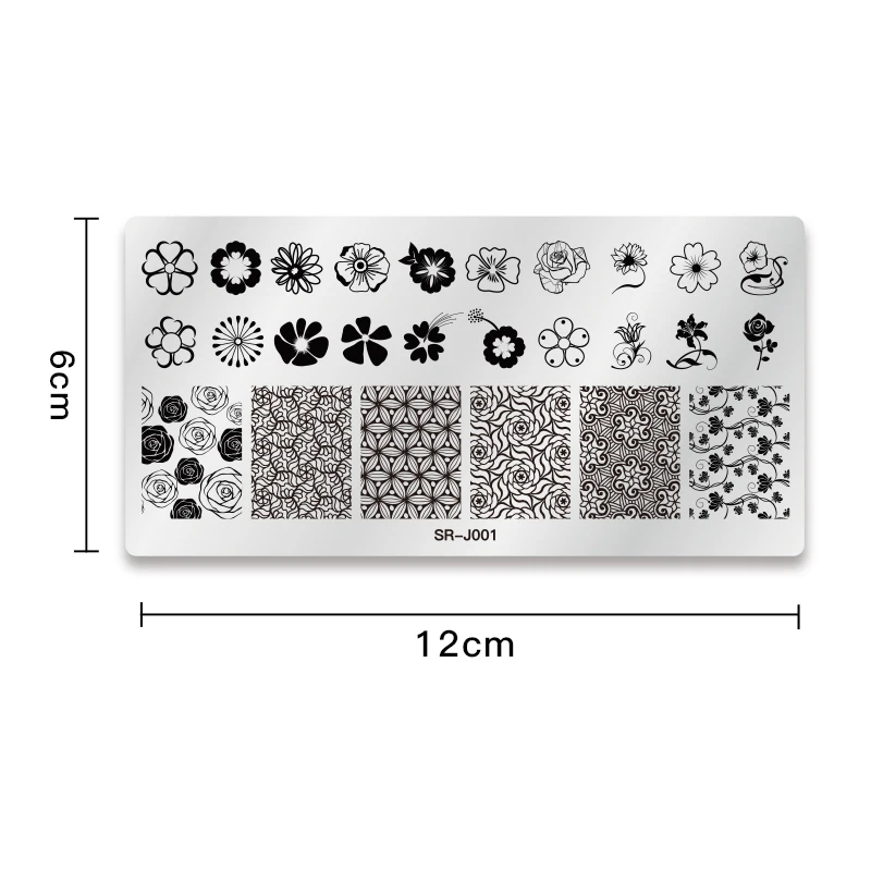 MEET ACROSS Lace Flower Animal Nail Stamping Plates Marble Image Stamp Templates Geometric Manicure Printing Stencil Tools | Красота и