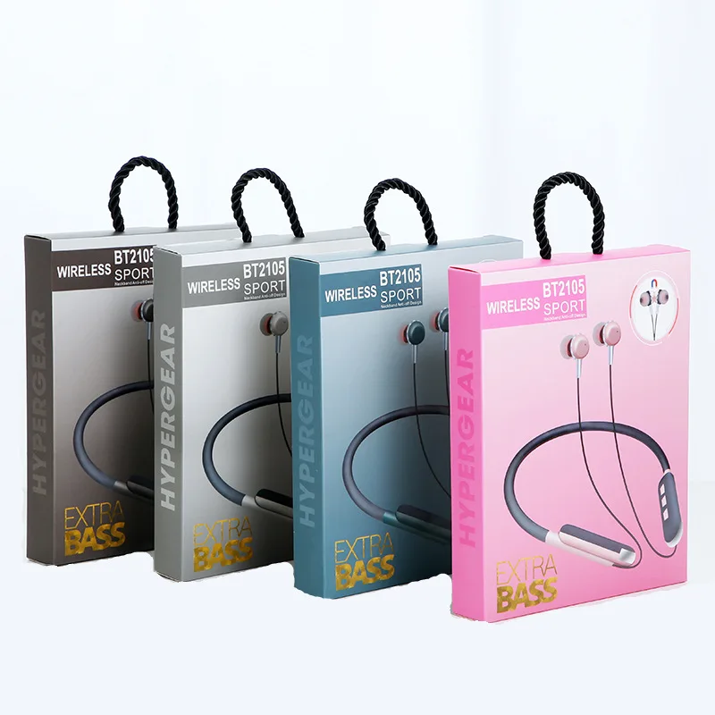 Беспроводные наушники Висячие шеи Bluetooth гарнитура Спорт стерео Магнитная с