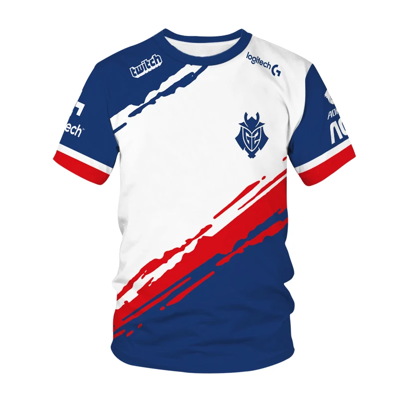 

Perkz Spain Top E-sports Club G2 Team Uniform Camiseta, European LEC Region The Same T-shirt, LOL Csgo Game Shirt