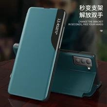 Leather Magnetic Smart Case for Samsung Galaxy Note 20 Ultra S20 Plus S10 Lite M80S M51  Note 8 9 S2