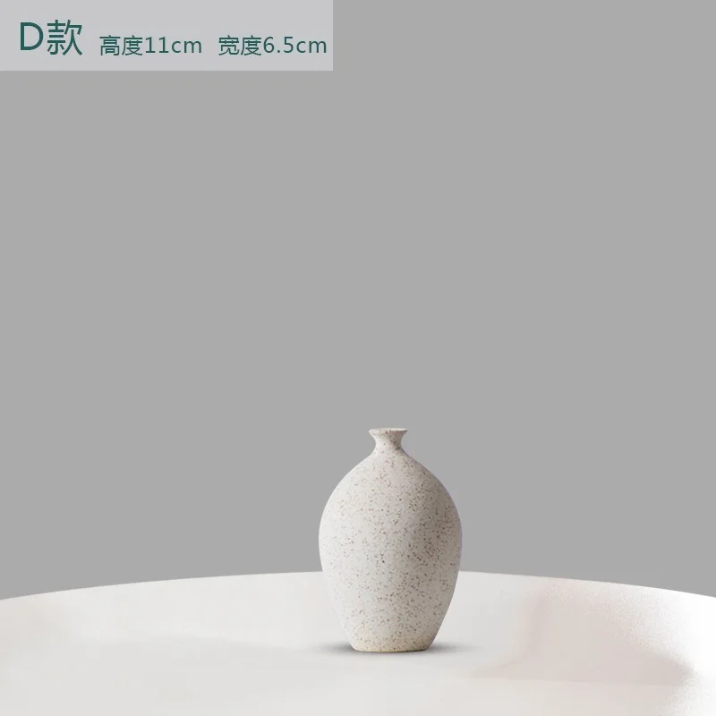 

Home Decoration Ceramic Frosted Small Vase Decoration Creative Model Room Living Room Dining Table Flower