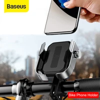 baseus motorcycle phone holder support moto bicycle rear view mirror handlebar stand mount scooter motor bike phone holder