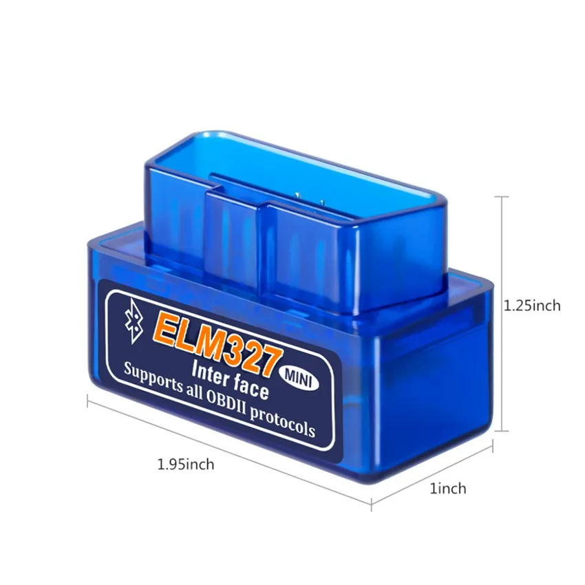 Высокое качество Супер Мини ELM 327 V2.1 CD Bluetooth ELM327 OBD2 OBD II работает на Android Torque