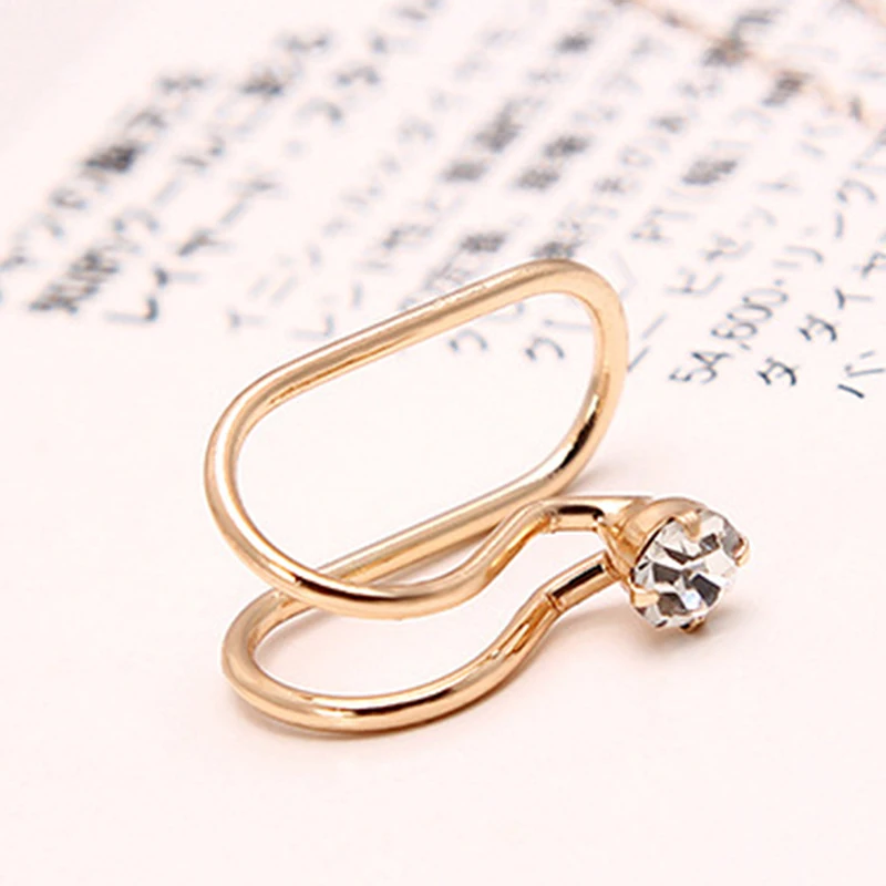 

Fashion Ear Cuff Gold Star Pearl Non-Piercing Ear Clips Fake Cartilage Earring Jewelry For Women Men