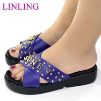 nigerian party pumps designer slippers women luxury women sandals elegant nigerian women pumps shoe for party high quality