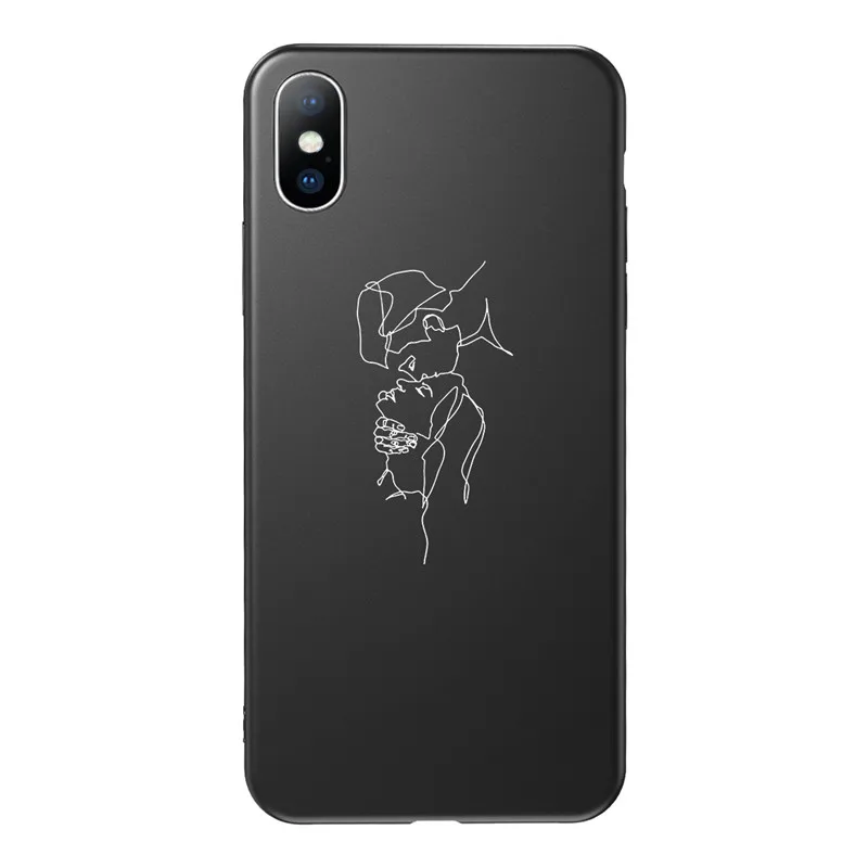 USLION чехол для телефона с буквенным принтом для iPhone X XS XR 11 Pro Max, чехол с сердечком, Мягкий ТПУ силиконовый чехол s для iPhone 8 7 6 6s Plus - Цвет: AC7729