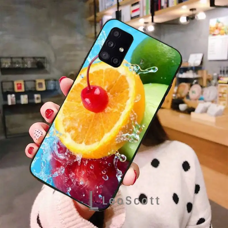 

colorful fruit Phone Case For Samsung A32 A51 A52 A71 A50 A12 A21S S10 S20 S21 Plus Fe Ultra