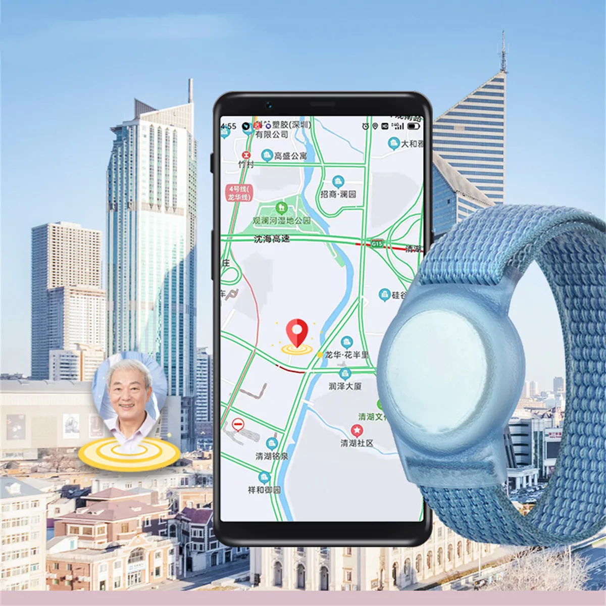 Детские ремешки на запястье для Apple airтеги нейлоновый чехол липучке аксессуары