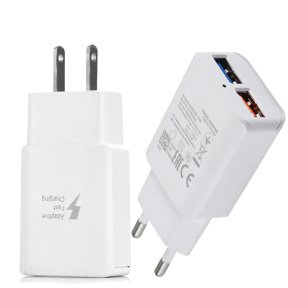 Usb зарядное устройство EU US Pulg Зарядное для мобильного телефона Зарядка Iphone samsung S8