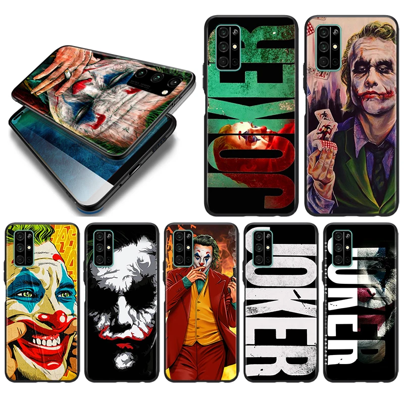 

Dark Knight Joker Karta For Honor Magic 3 View 20 10X 10i 10 X10 9N 9X 9C 9A 9S 9 V9 Lite Pro Plus 5G Black Soft Phone Case