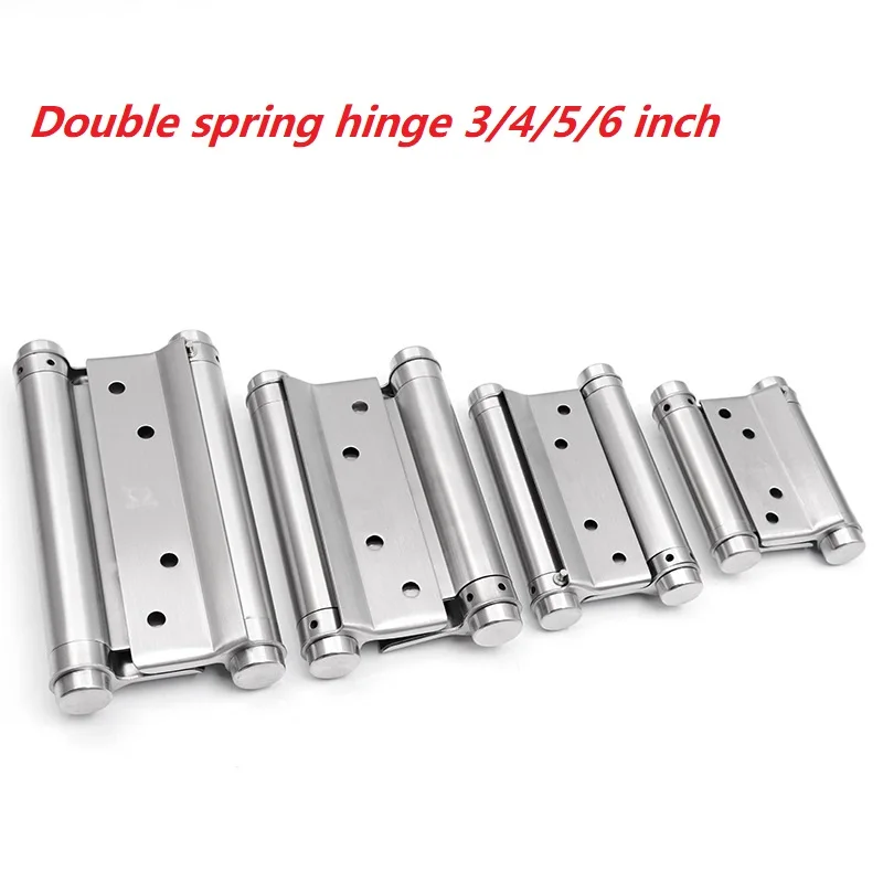 

High-grade double spring hinge stainless steel free door two-way spring hinge wooden door bending