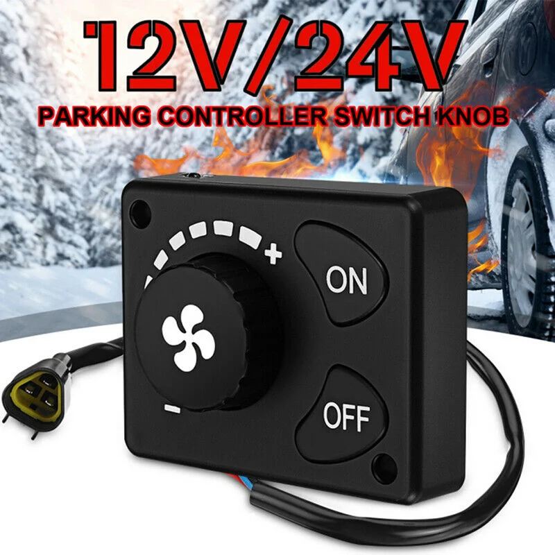 

12V/24V Parking Heater Controller Switch Knob for Car Truck Air Heaxod Heater Parking Remote Controller