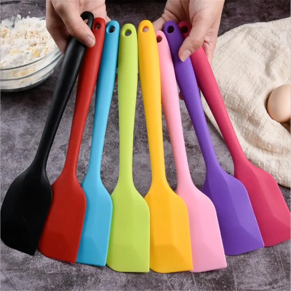 Raspador de Cozimento Misturador de Manteiga Tamanho Grande Punho Longo Silicone Creme Bolo Espátula Mistura Massa Escova Escovas Caketools 27*5cm