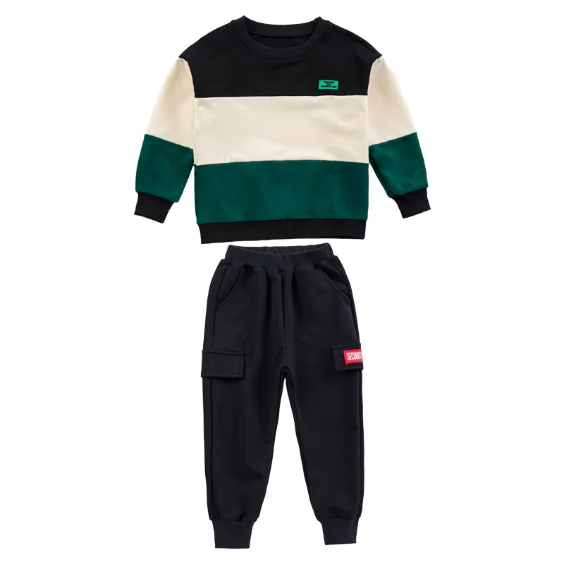 

New Arrive Spring Autumn Boys Clothing SuitsSweatshirts+ Pants2pcs/Set Kids Jacket Tops Outfits Teenager Sport Tracksuit High