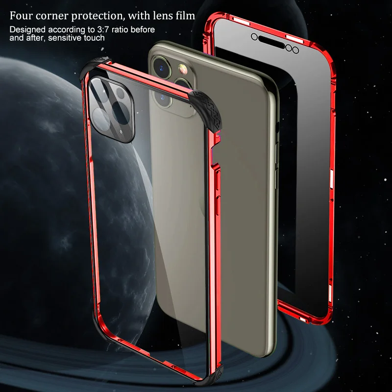 Магнитный защитный чехол Shellbox для iPhone 11 Pro Max 7 8 ударопрочный с защитой от шпионов